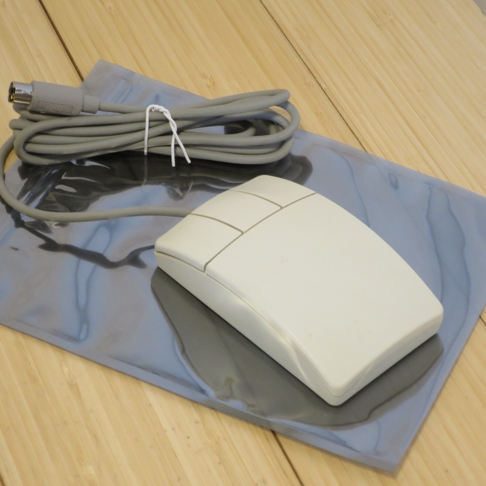 Vintage Logitech M-S30‎ 3-Button Mouse PS2 Port 286 386 486 MS-DOS - Tested - 02